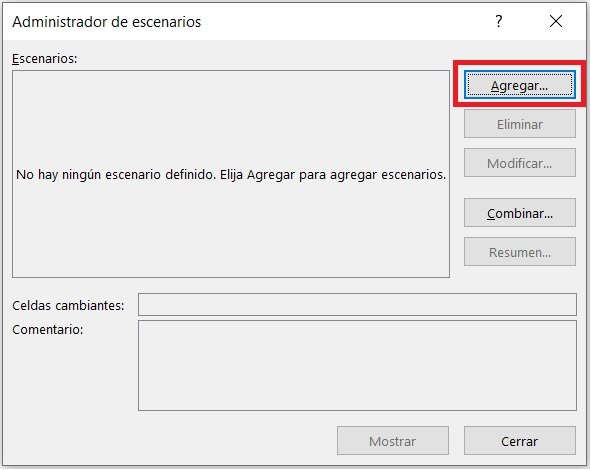 administrador de escenarios