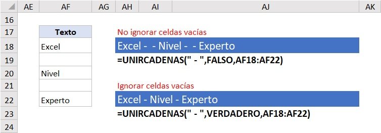 concatenar en excel