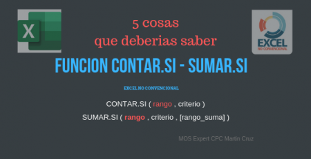 funcion contar.si sumar.si